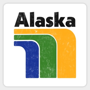 Alaska // Retro Style Design Sticker